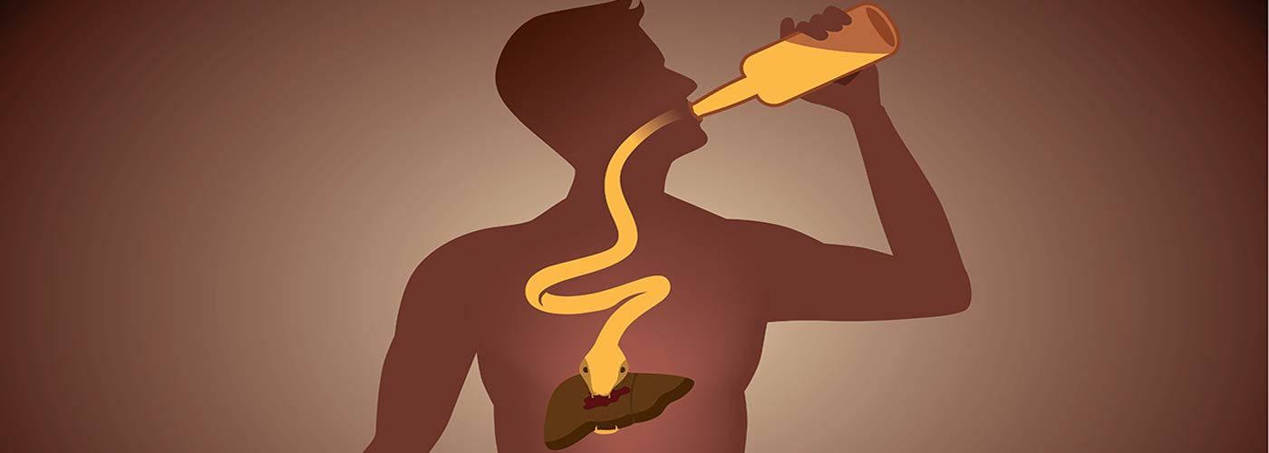 Liver damage and alcoholism